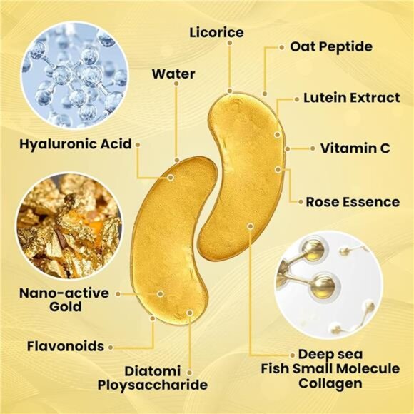 (20 Pairs) - Under Eye Mask for Face Collagen Skin Care Products - Picture 6 of 8